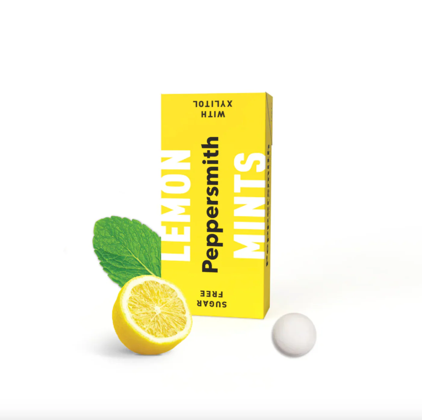 Peppersmith Lemon Mints Single 15g Or A Box Of 12, Zero Sugar - Image 3