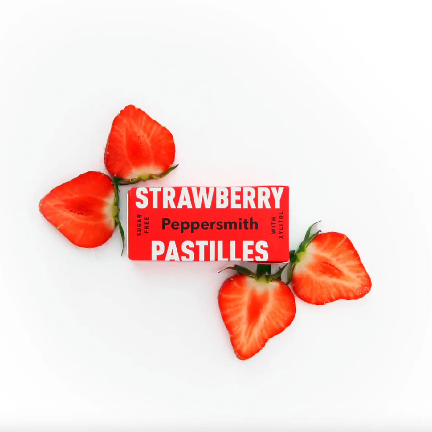 Peppersmith Strawberry Mints Single 15g Or A Box Of 12, Zero Sugar