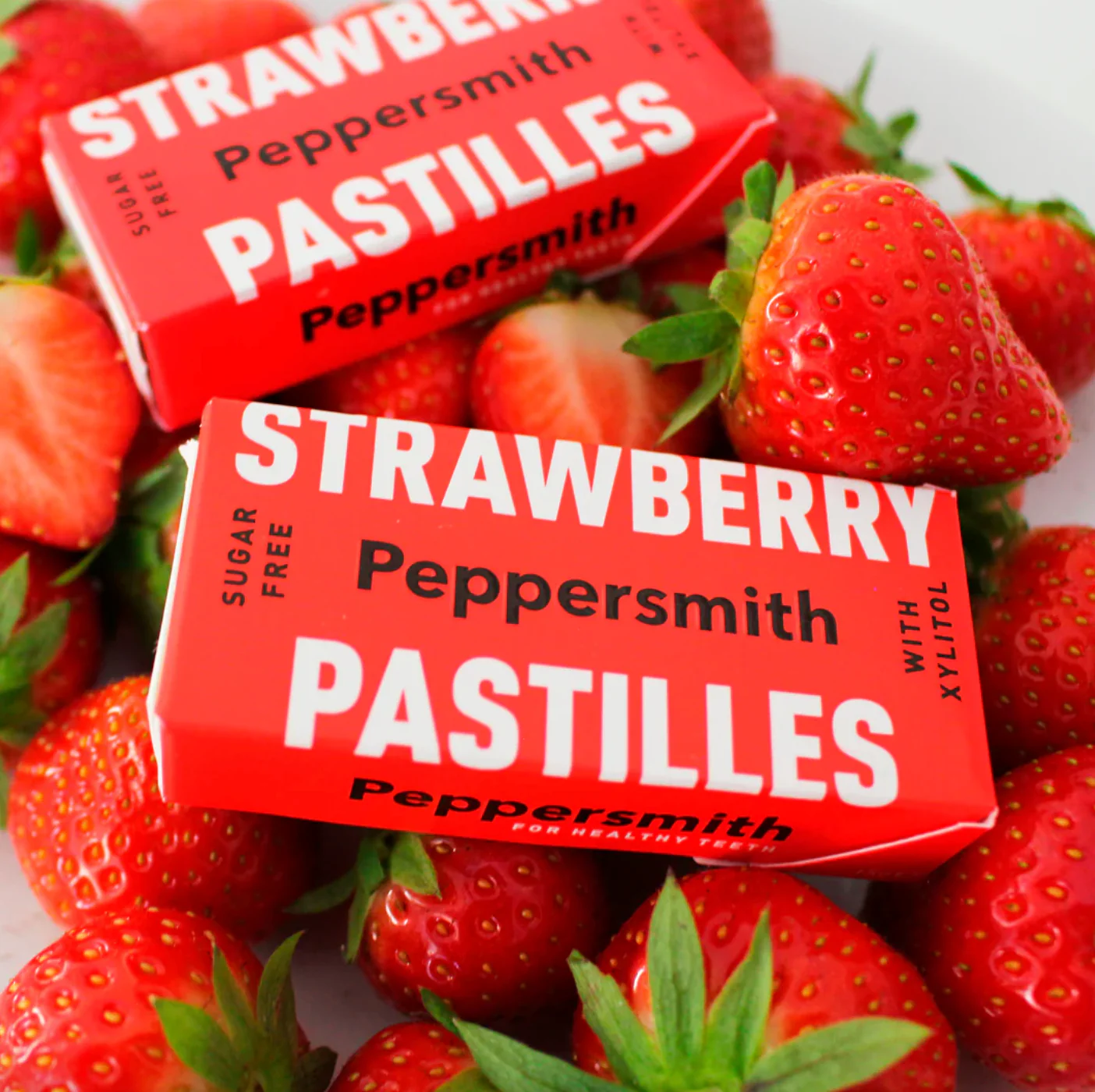 Peppersmith Strawberry Mints Single 15g Or A Box Of 12, Zero Sugar - Image 2