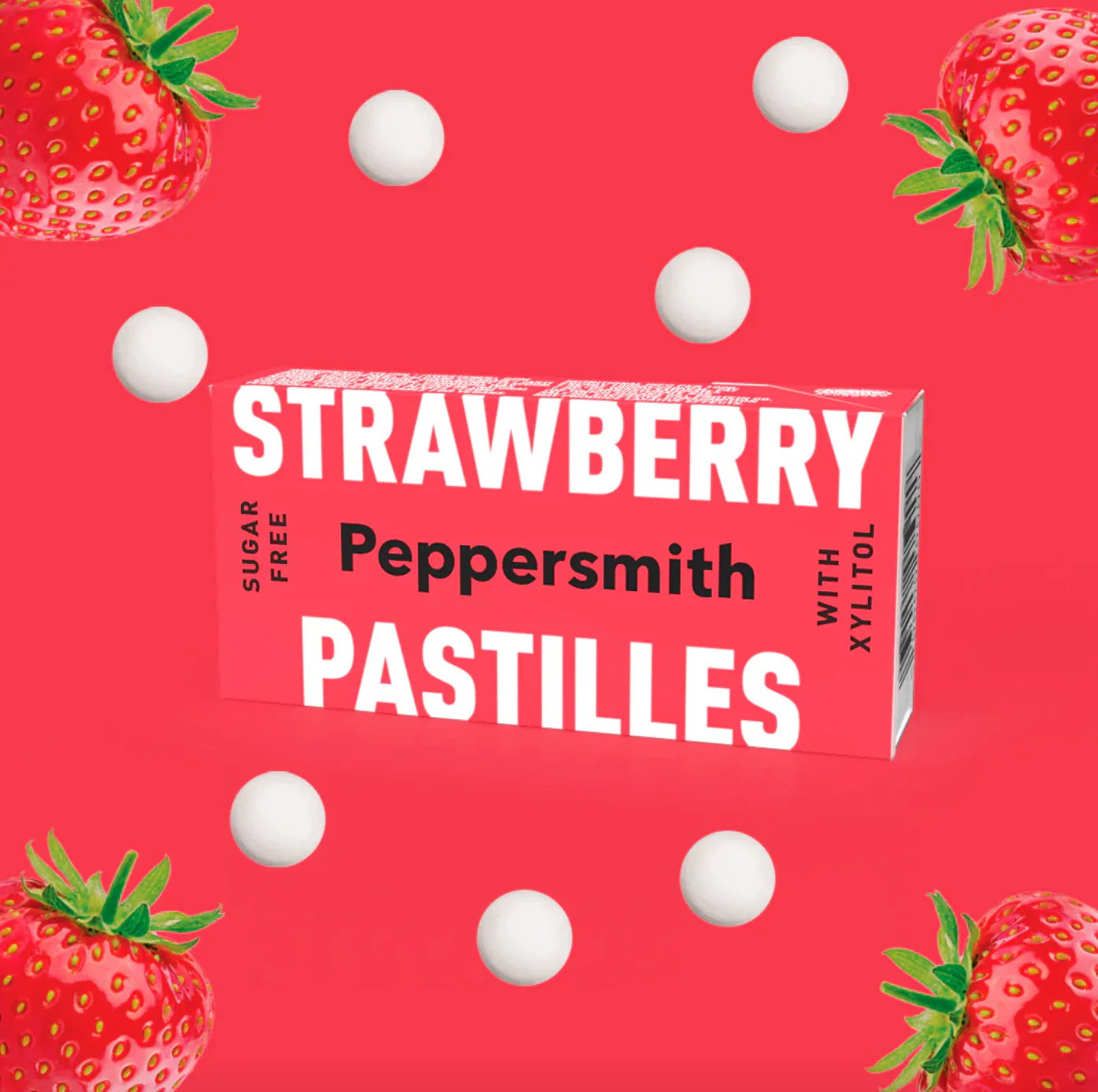 Peppersmith Strawberry Mints Single 15g Or A Box Of 12, Zero Sugar - Image 3