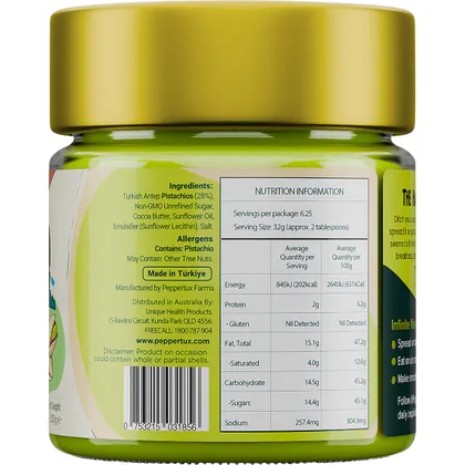 Peppertux Turkish Pistachio Cream 200g, Velvety & Smooth - Image 3