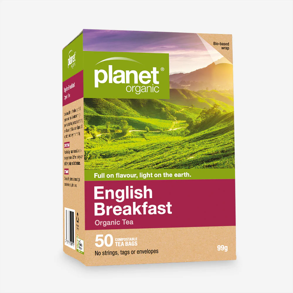 Planet Organic Black Tea 25 Or 50 Tea Bags, English Breakfast; A Traditional Blend For All Times Of Day - Image 2