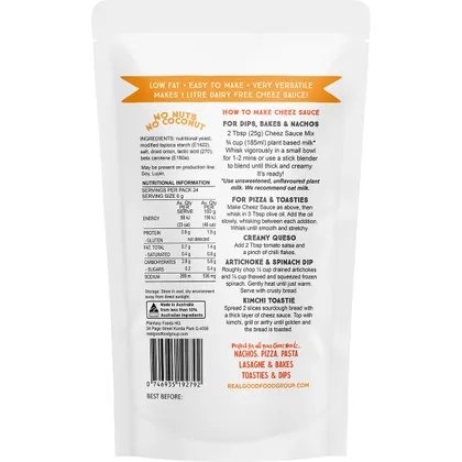 Plantasy Foods Creamy Cheez Sauce Mix 150g, Original Flavour Plant Based - Image 3