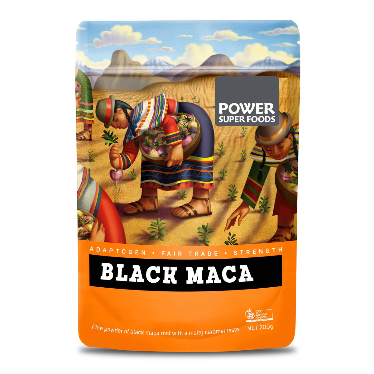 Power Super Foods Certified Organic Black Maca Powder 250g, For Libido & Stamina - Image 4