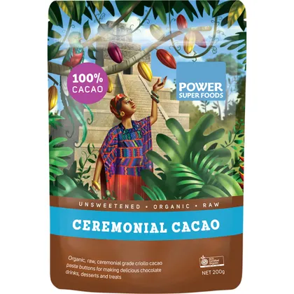 Power Super Foods Certified Organic Cacao Paste Buttons 250g Or 500g, Ceremonial Grade - Image 3