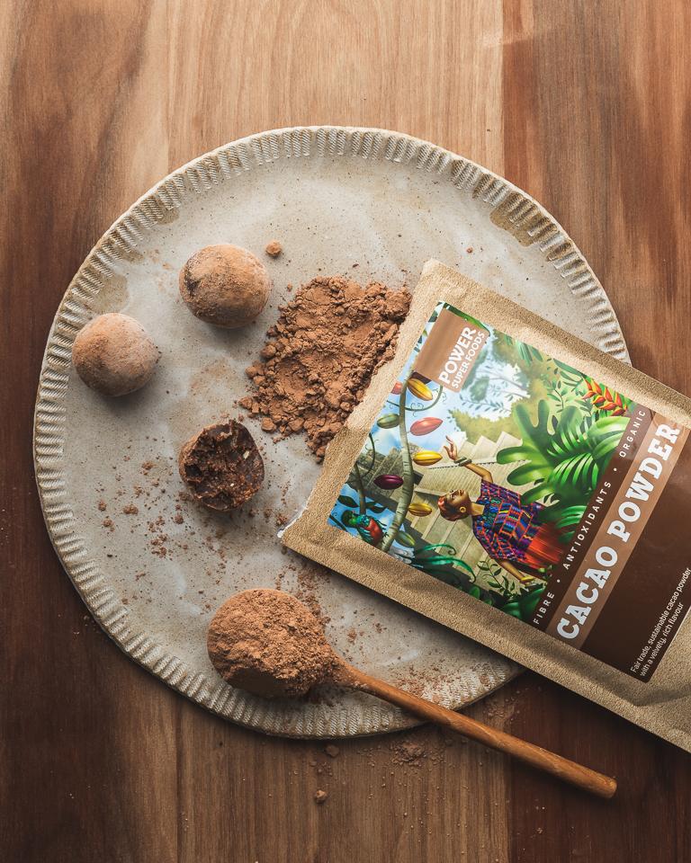 Power Super Foods Certified Organic Cacao Powder Kraft Bag 125g, 250g Or 500g, A Velvety Rich Cacao - Image 2