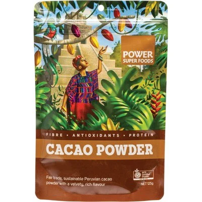 Power Super Foods Cacao Powder "The Origin Series", 125g, 250g Or 500g Certified Organic