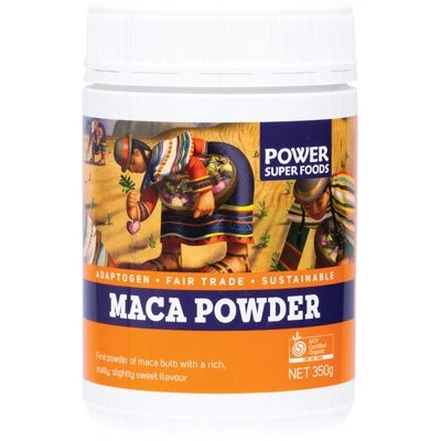 Power Super Foods Certified Organic Maca Powder In A Canister 200g, 350g Or 500g, Hand Harvested & Sundried - Image 2