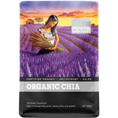 Power Super Foods Chia Seeds "The Origin Series" 200g, 450g Or 950g Certified Organic - Image 3