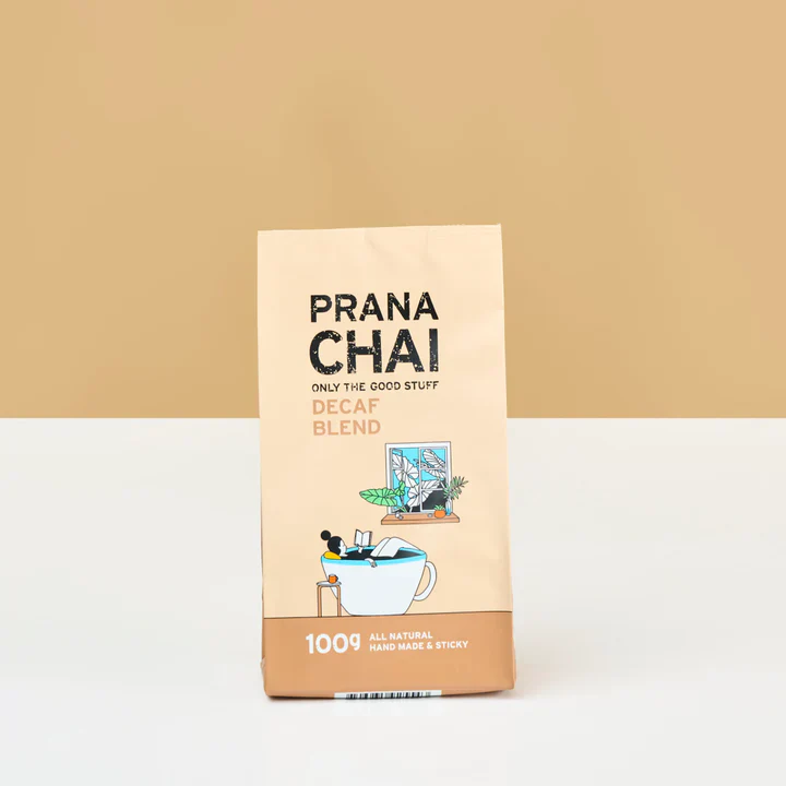 Prana Chai Hand-Made Chai 100g Or 250g, Decaf Sticky Chai Blend