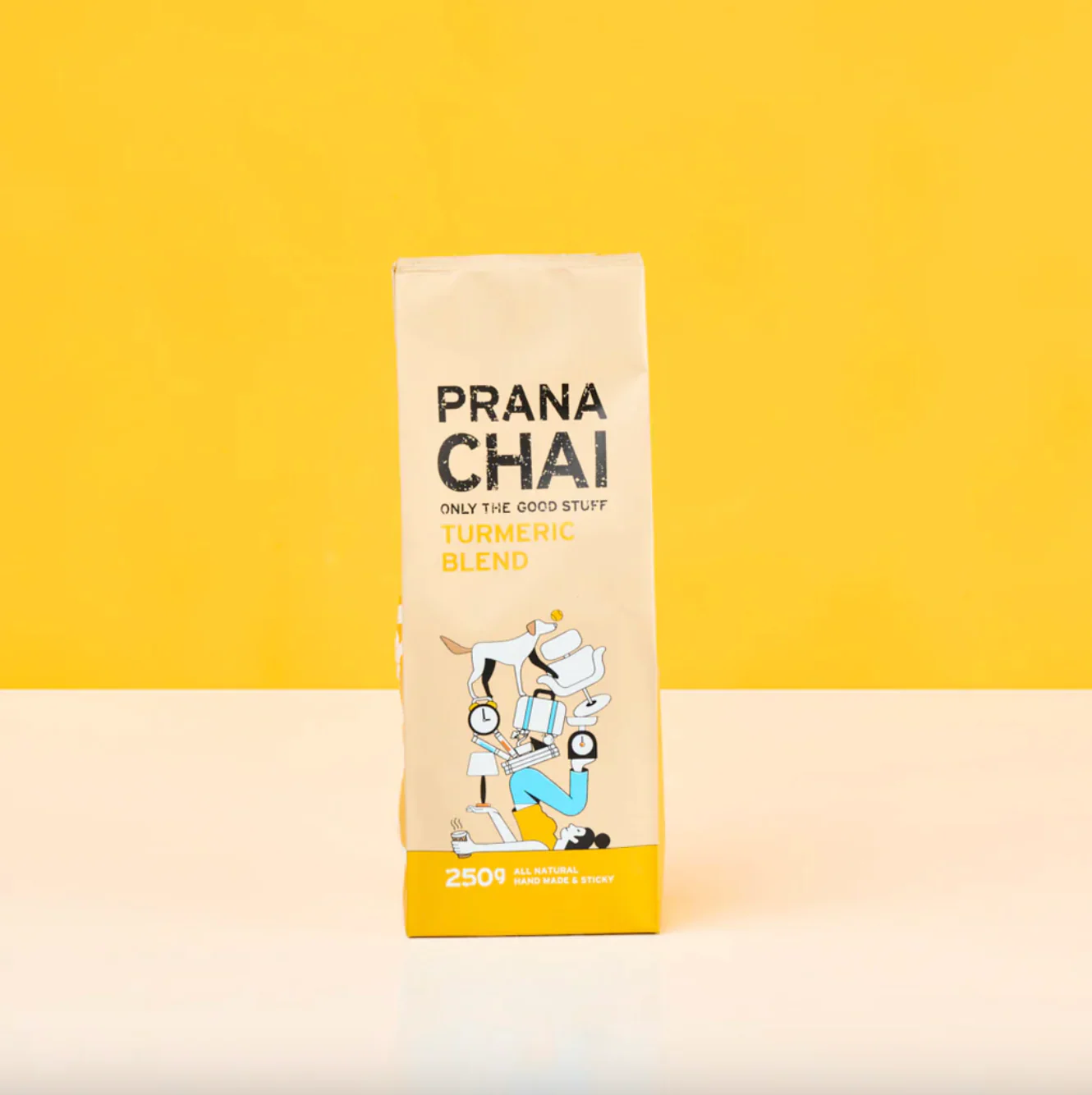 Prana Chai Hand-Made Chai 100g Or 250g, Turmeric Sticky Chai Blend - Image 2
