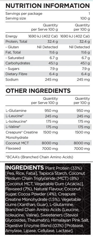 Prana On Natural Mass Protein 1.2kg Or 2.5kg, Mylk Chocolate - Image 3