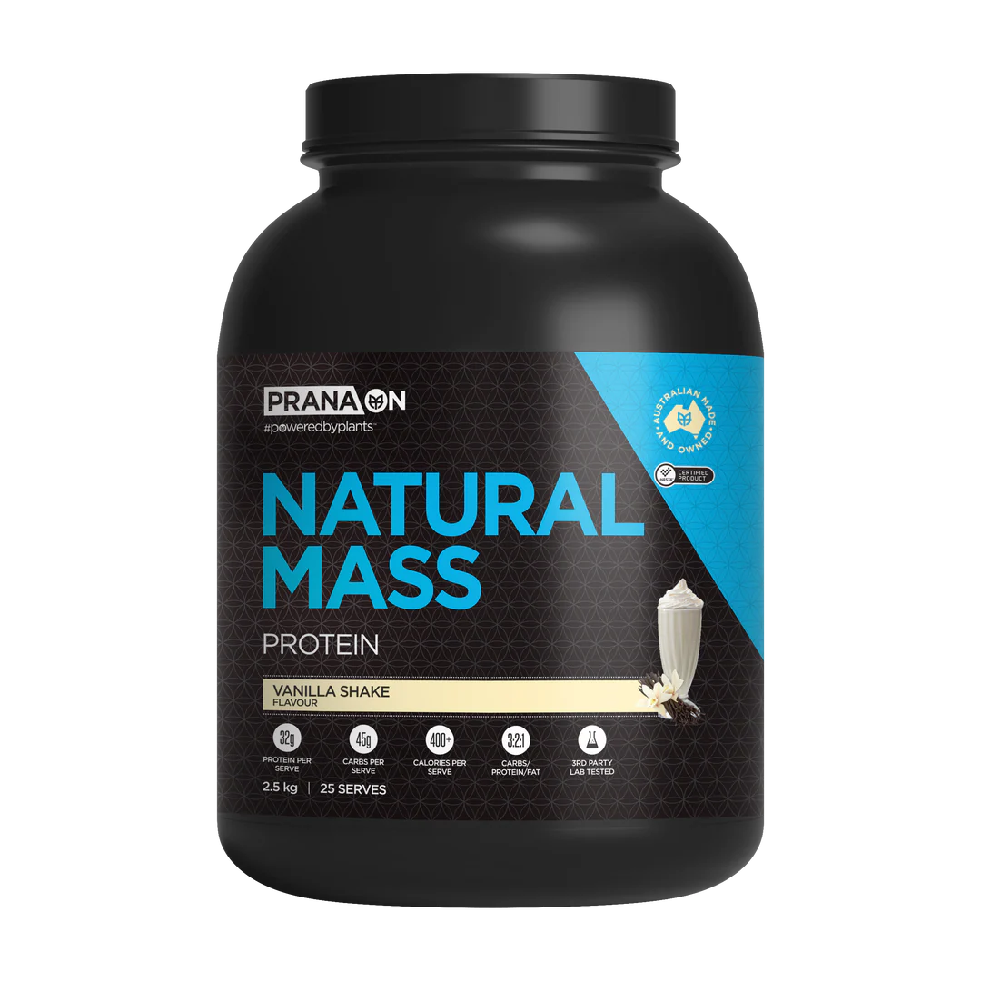 Prana On Natural Mass Protein 1.2kg Or 2.5kg, Vanilla Shake - Image 2