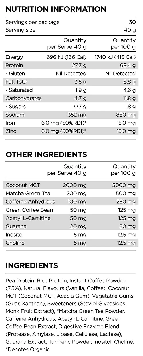Prana On Phyto Fire Protein 500g, 1.2kg Or 2.5kg, Iced Coffee - Image 4