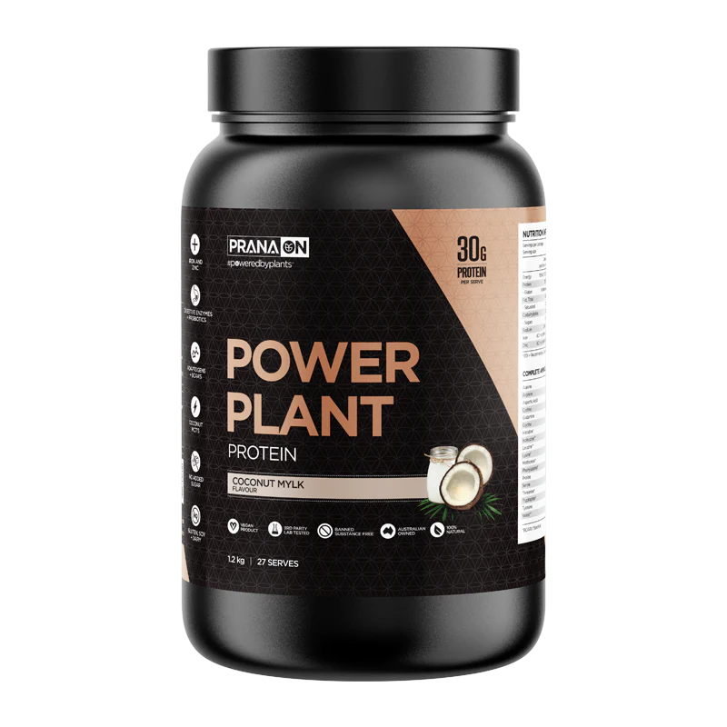 Prana On Power Plant Protein 500g, 1.2kg Or 2.5kg, Coconut Mylk