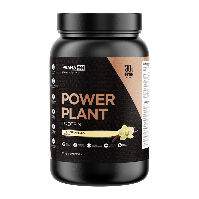 Prana On Power Plant Protein 500g, 1.2kg Or 2.5kg, French Vanilla