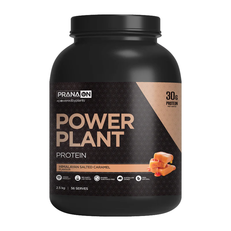 Prana On Power Plant Protein 500g, 1.2kg Or 2.5kg, Himalayan Salted Caramel - Image 3