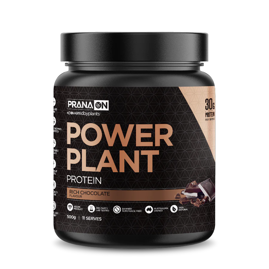 Prana On Power Plant Protein 500g, 1.2kg Or 2.5kg, Rich Chocolate - Image 2
