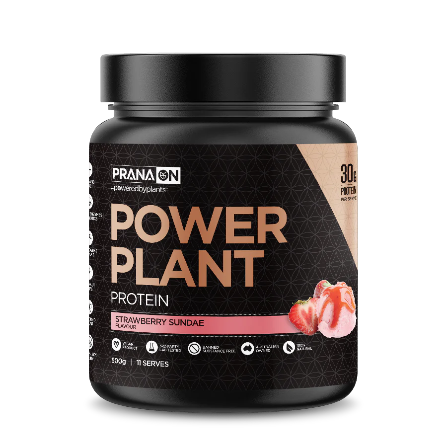 Prana On Power Plant Protein 500g, 1.2kg Or 2.5kg, Strawberry Sundae - Image 2
