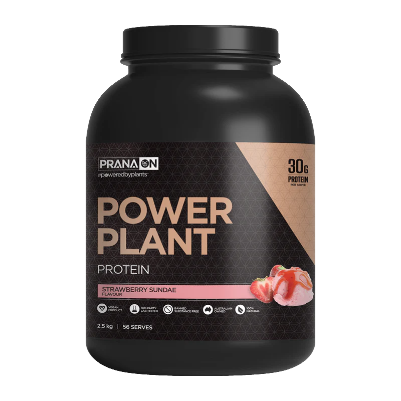 Prana On Power Plant Protein 500g, 1.2kg Or 2.5kg, Strawberry Sundae - Image 3