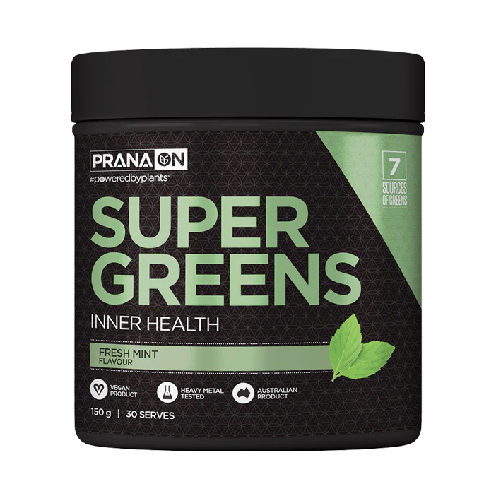 Prana On Super Greens 150g, Fresh Mint