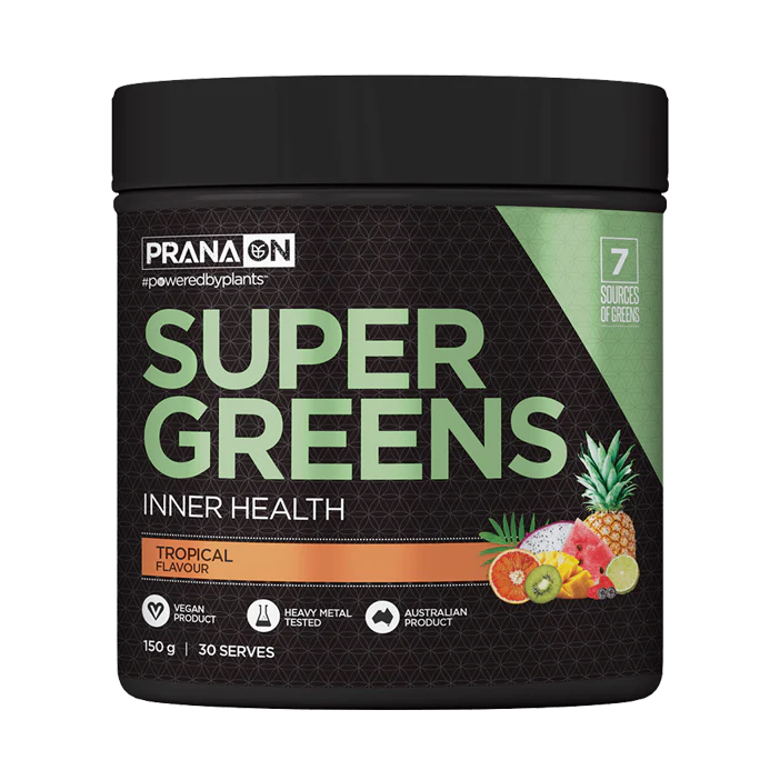 Prana On Super Greens 150g, Tropical