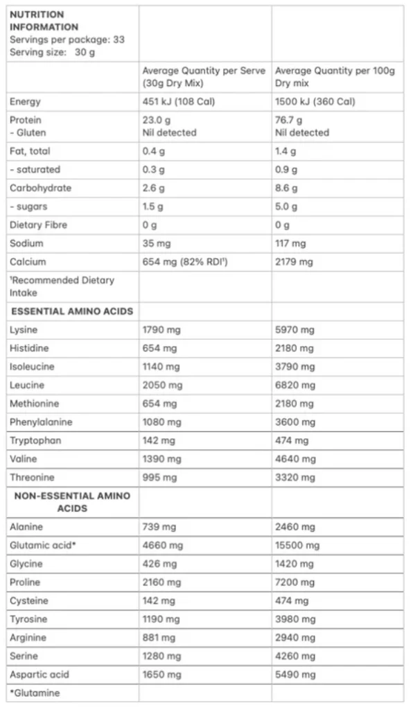Protein Supplies Australia Micellar Casein Protein (Slow Release) 1Kg, Vanilla Flavour - Image 4