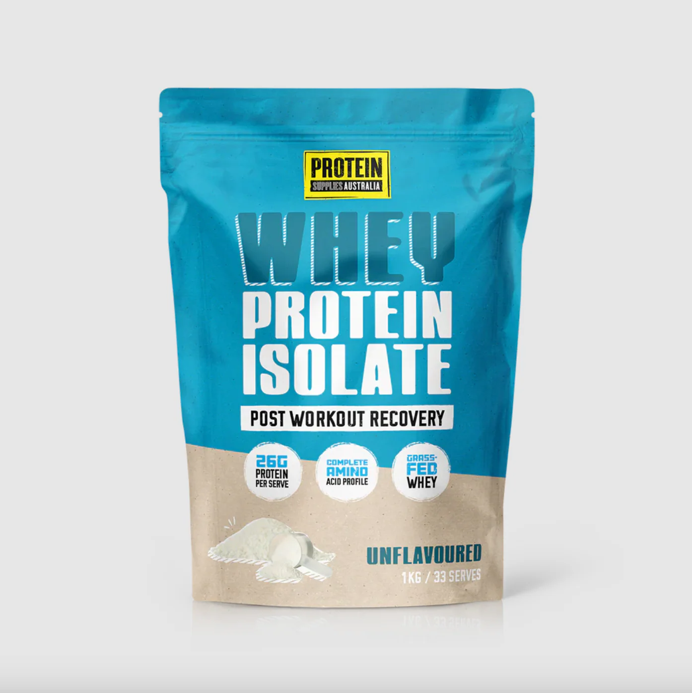 Protein Supplies Australia Whey Protein Isolate (WPI) 500g Or 1Kg, Unflavoured - Image 3