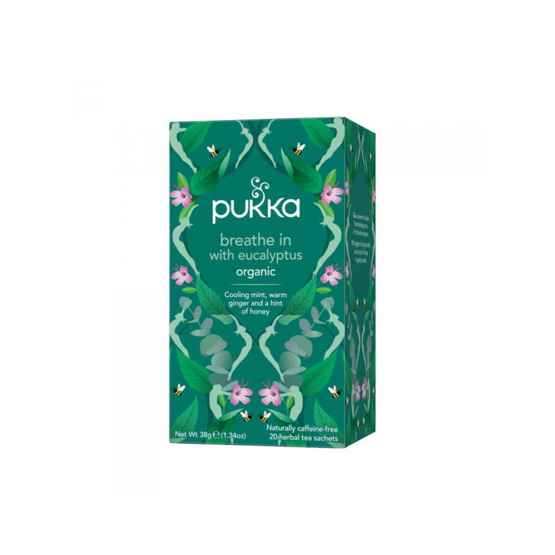 Pukka Herbs 20 Herbal Tea Bags, Breathe In With Eucalyptus - Image 2