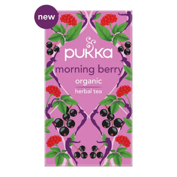 Pukka Herbs 20 Herbal Tea Bags, Morning Berry - Image 3