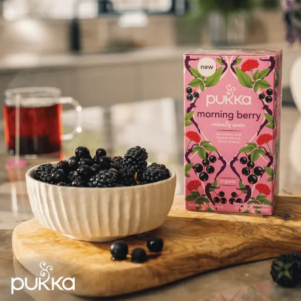 Pukka Herbs 20 Herbal Tea Bags, Morning Berry - Image 4