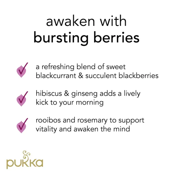 Pukka Herbs 20 Herbal Tea Bags, Morning Berry - Image 6