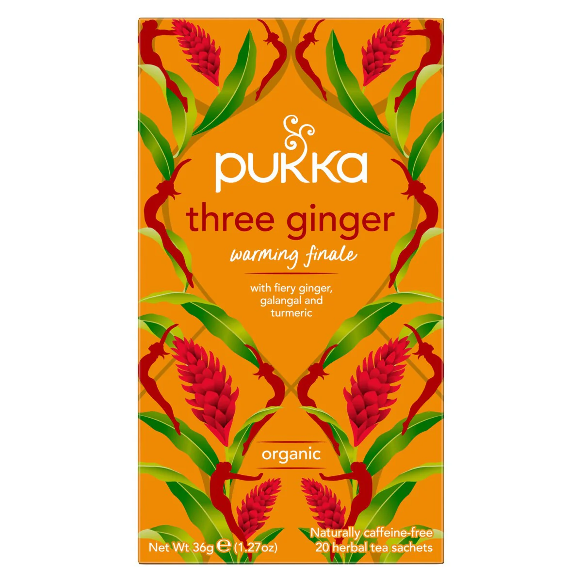 Pukka Herbs 20 Herbal Tea Bags, Three Ginger - Image 2