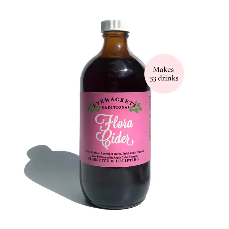 Pyewacket's Traditional Flora Cider Herbal Tonic 200mL Or 500mL, Digestive Support & Uplifting