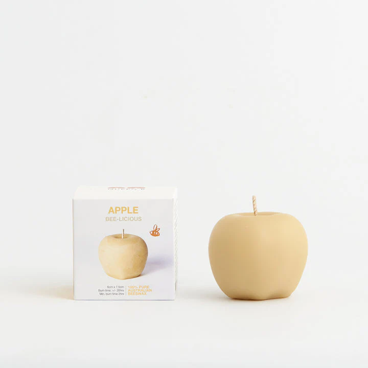 Queen B Pure Australian Beeswax Apple, 40 Hour Burn Time