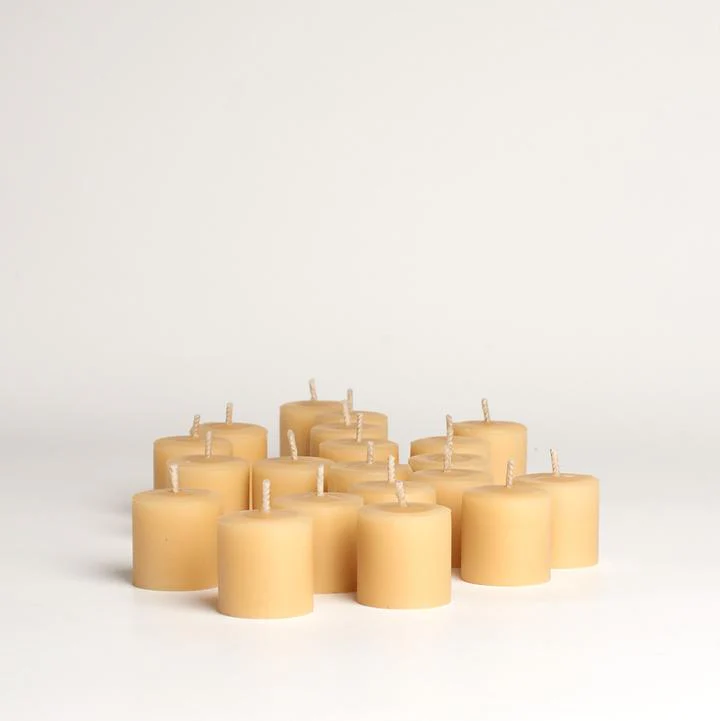 Queen B Pure Australian Beeswax Jam Jar Tealight Candles, 4-5 hour Burn Time - Image 4