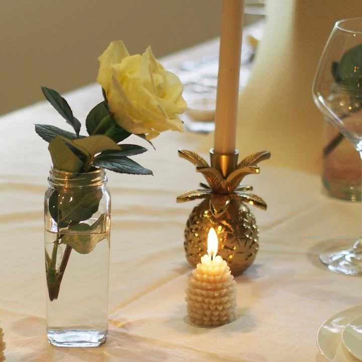 Queen B Pure Australian Beeswax Large Pine Cone Candles (2) In Black Label Gift Box, +/-20 Hours Burn Time - Image 4