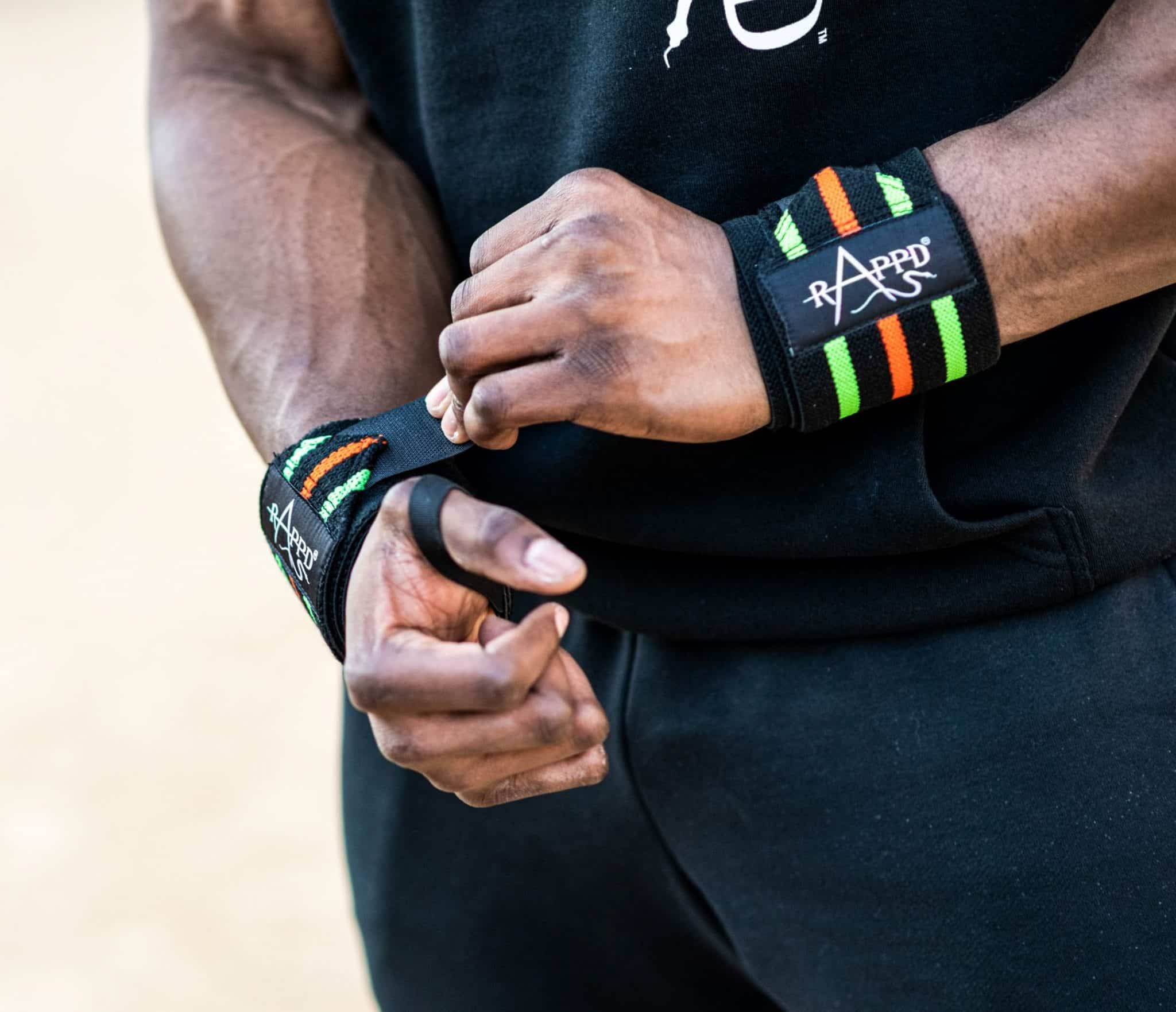 Rappd BRAWN Heavy Duty Wrist Wraps, Length 24" & Width 3" With Thumb Loop