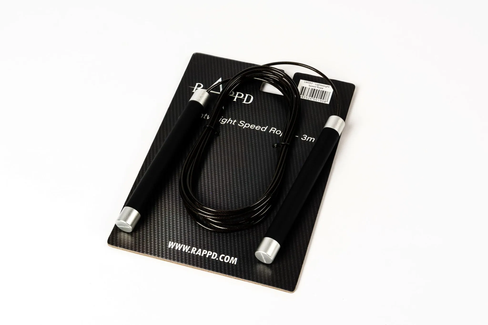 Rappd Light Weight Speed Rope 3m, With Coated Steel Cable & A Comfy Hand Grip - Image 2