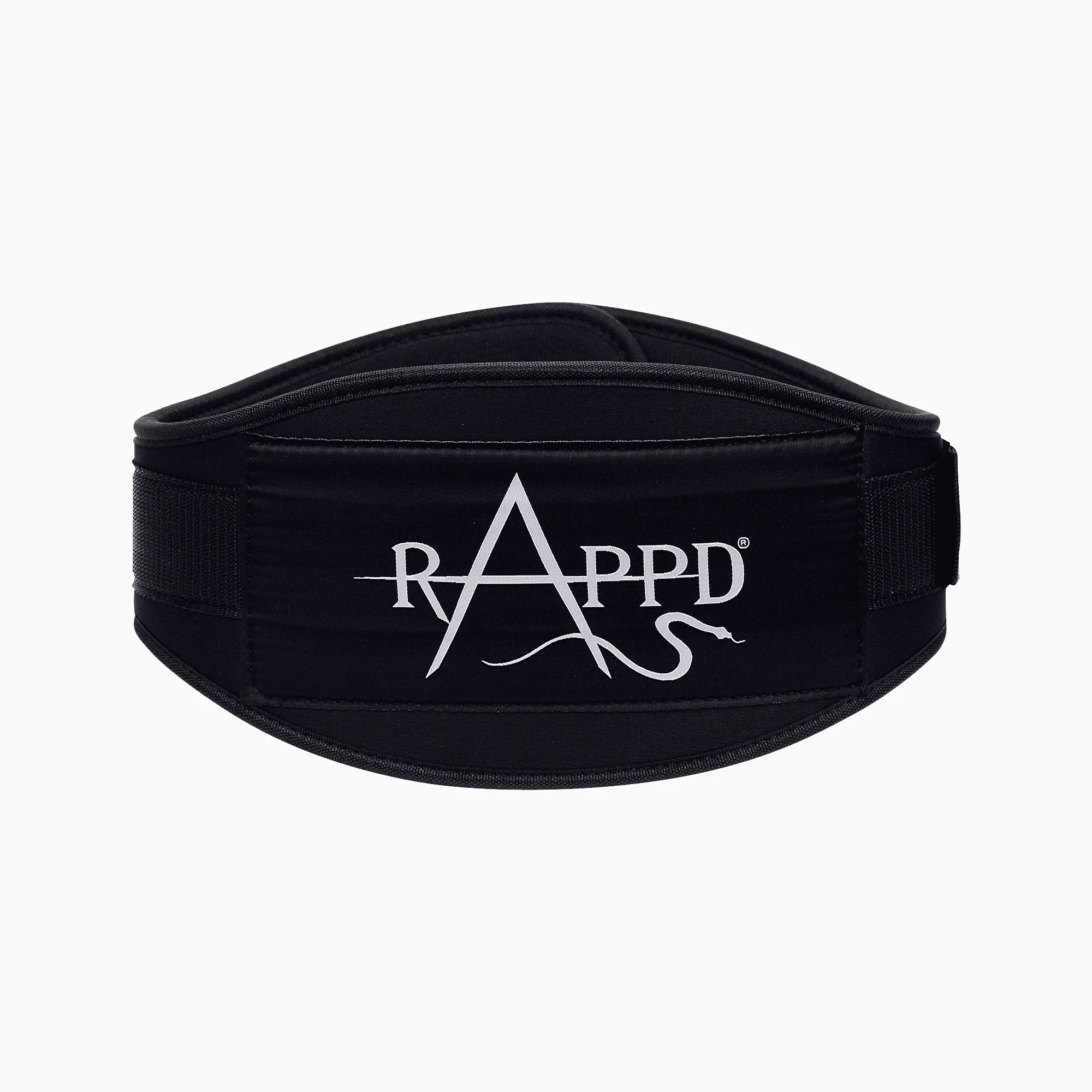 Rappd PRO SERIES 6" Neoprene Heavy Duty Weight Lifting Belt; With A Hook & Loop Velcro - Image 2