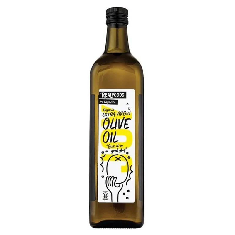 Real Foods By Organico Certified Organic Extra Virgin Olive Oil 500mL Or 1L, With Peppery Notes - Image 2