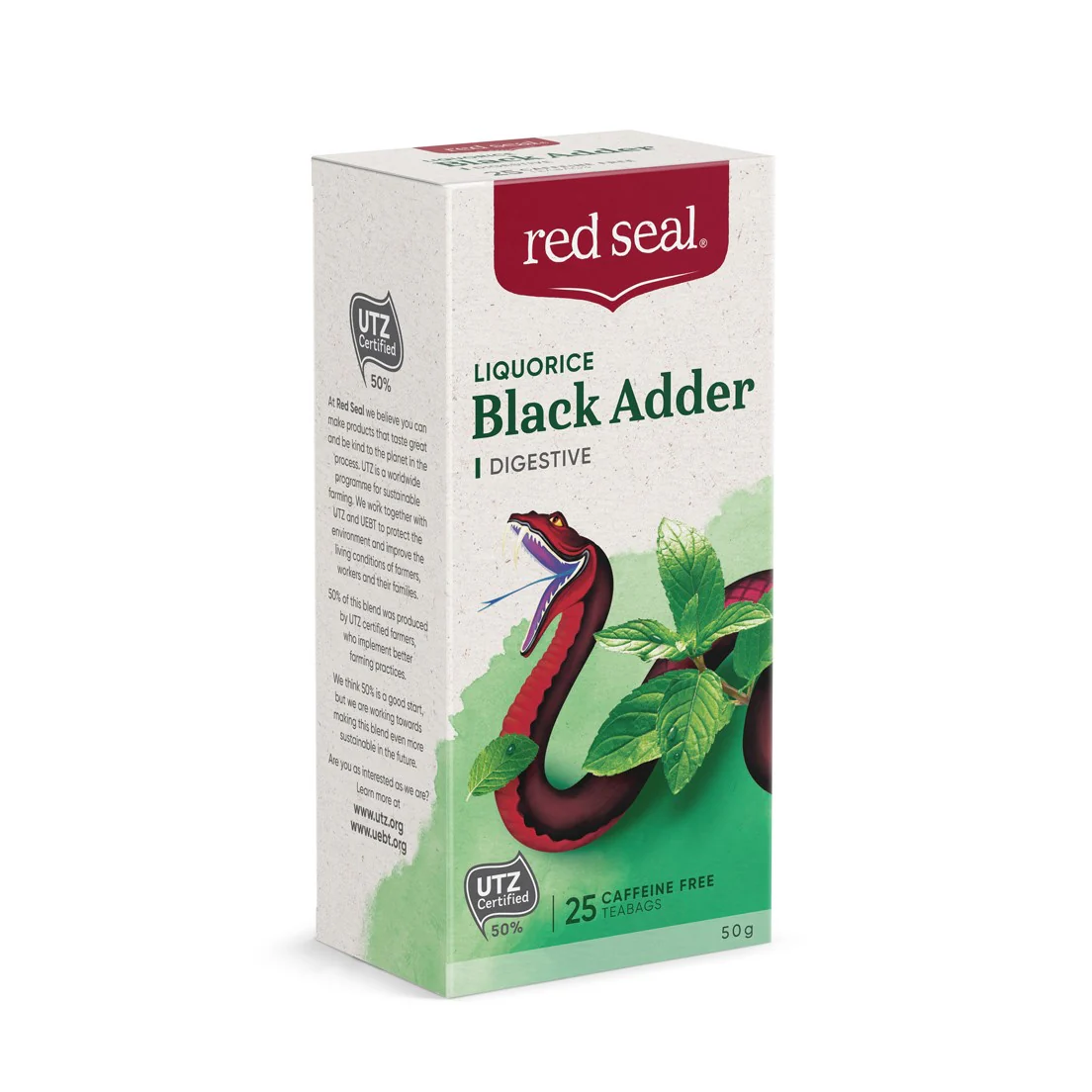 Red Seal Black Adder Liqorice Herbal Tea 25Bags Or 50Bags, Caffeine Free - Image 2