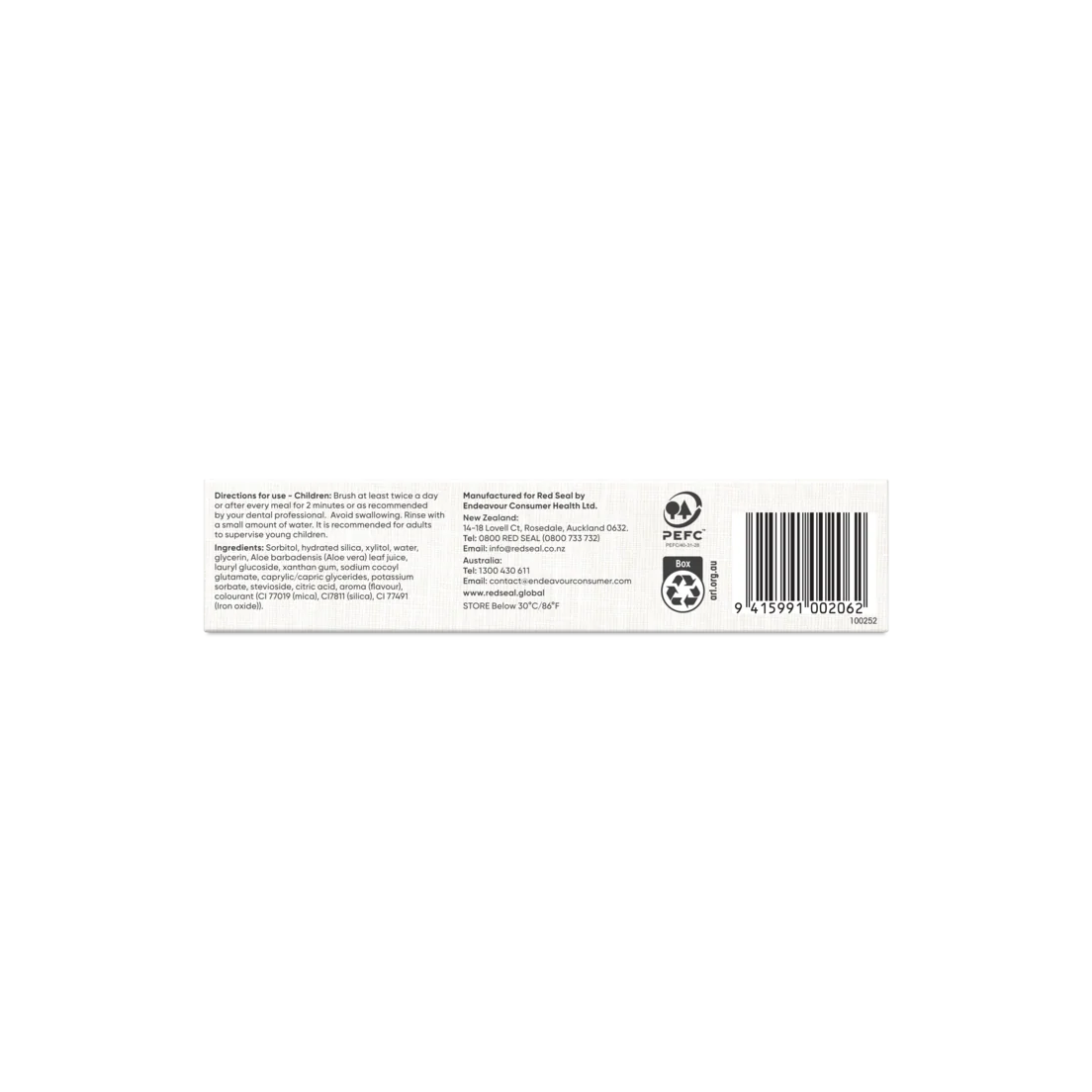Red Seal Kids Toothpaste 70g, Tutti Fruity Flavour & SLS Free - Image 5