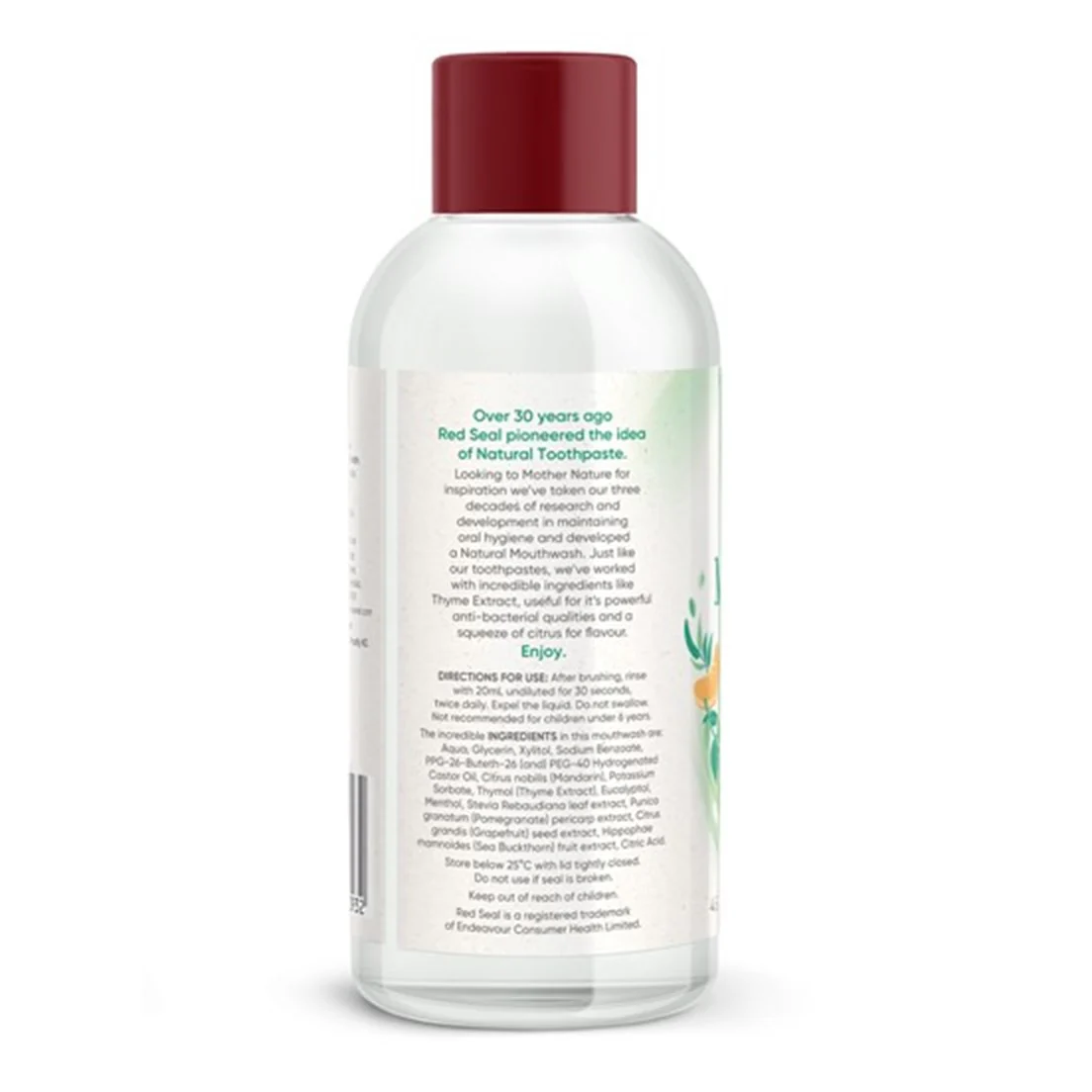 Red Seal Natural Mouthwash - Thyme Extract 450mL, Kills 99% Of Germs - Image 2