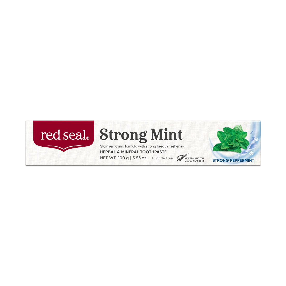 Red Seal Strong Mint Toothpaste 100g, With Dolomite To Support Surface Stain Removal - Image 3