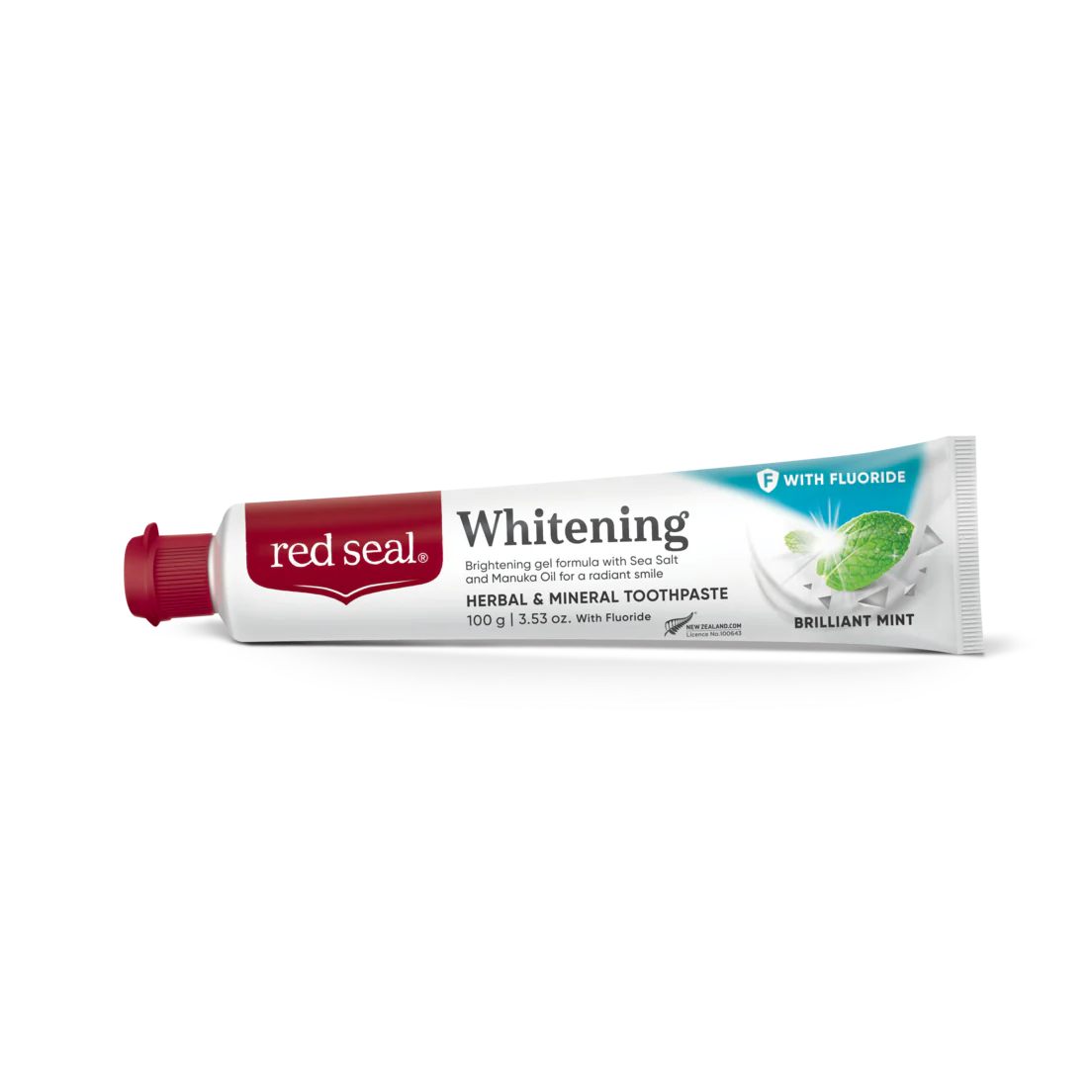 Red Seal Whitening With Fluoride Toothpaste 100g, With Sea Salt & Manuka Oil - Image 2
