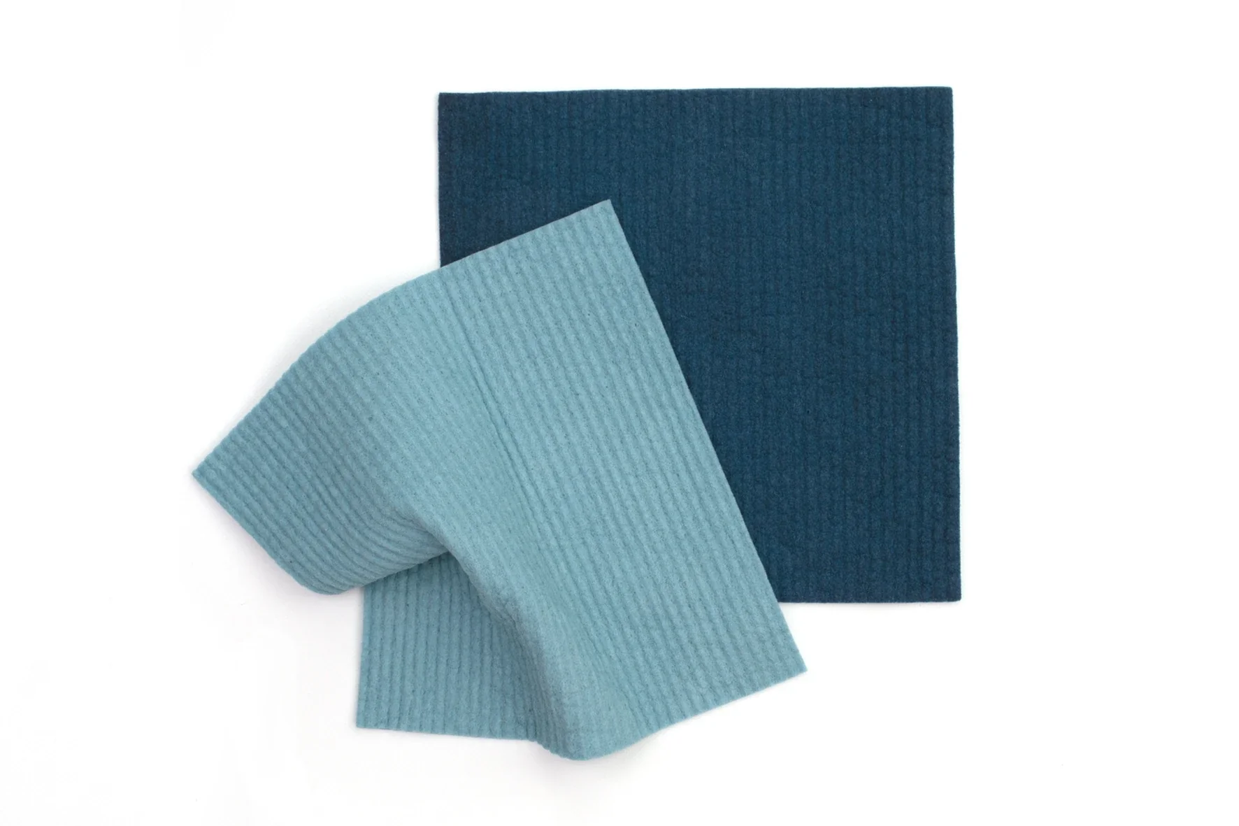 Retro Kitchen Organic Dyed 100% Biodegradable Dishcloth Set x2, Marine - Image 2