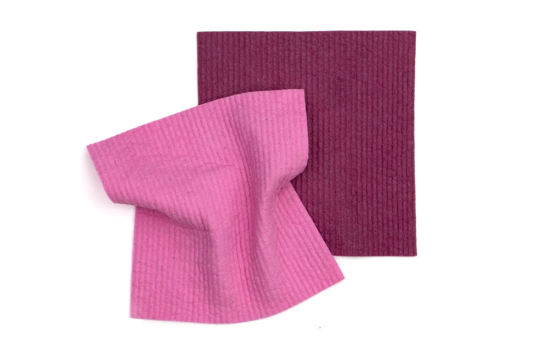 Retro Kitchen Organic Dyed 100% Biodegradable Dishcloth Set x2, Plum - Image 2