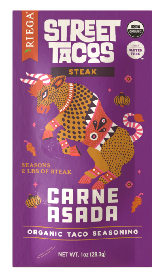 Riega Organic Street Tacos Steak Seasoning 28.3g, Easy Dinner