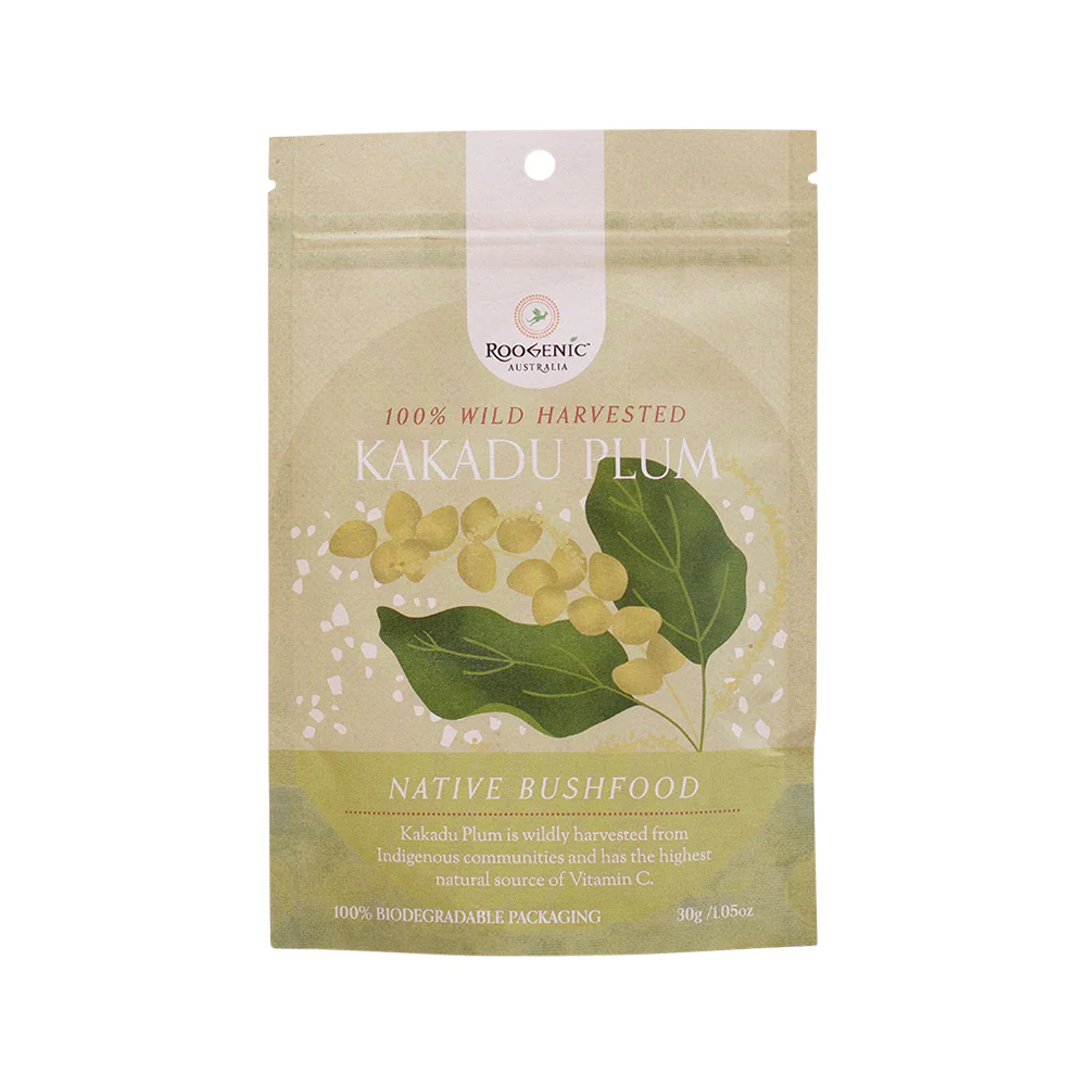 Roogenic Native Bushfood Kakadu Plum 30g, 100% Wild Harvested Vitamin C Superfruit